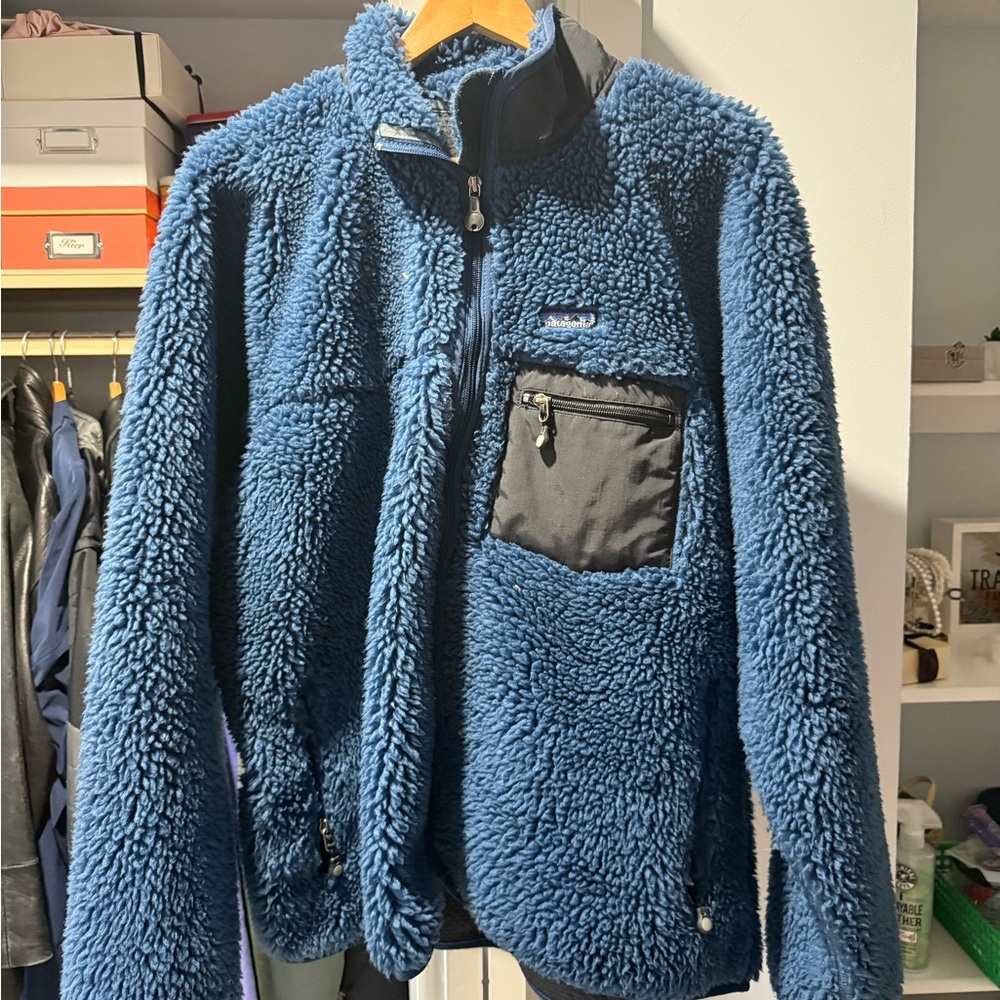 Patagonia Men's Blue Fleece Jacket XL